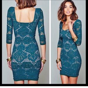 Intimately Free People Medallion Lace Bodycon Dress